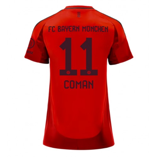 Fotballdrakt Dame Bayern Munich Kingsley Coman #11 Hjemmedrakt 2024-25 Kortermet